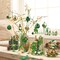 St Patricks Day Decorations Shamrock Tree Ornament,30pcs Hanging Ball Ornament Gnome Decor for Irish Festival, Good Luck Clover Emerald Green Gold Christmas Ball for Party Home Spring